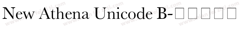 New Athena Unicode B字体转换